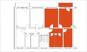 Typische 3 Raumwohnung im dreigeschossigen Altbausegment